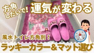方角しだいで運気が変わる!風水トイレ方角別に見るラッキーカラー&マット選び