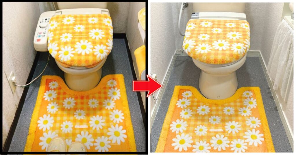 トイレ壁紙リフォームのビフォーアフター